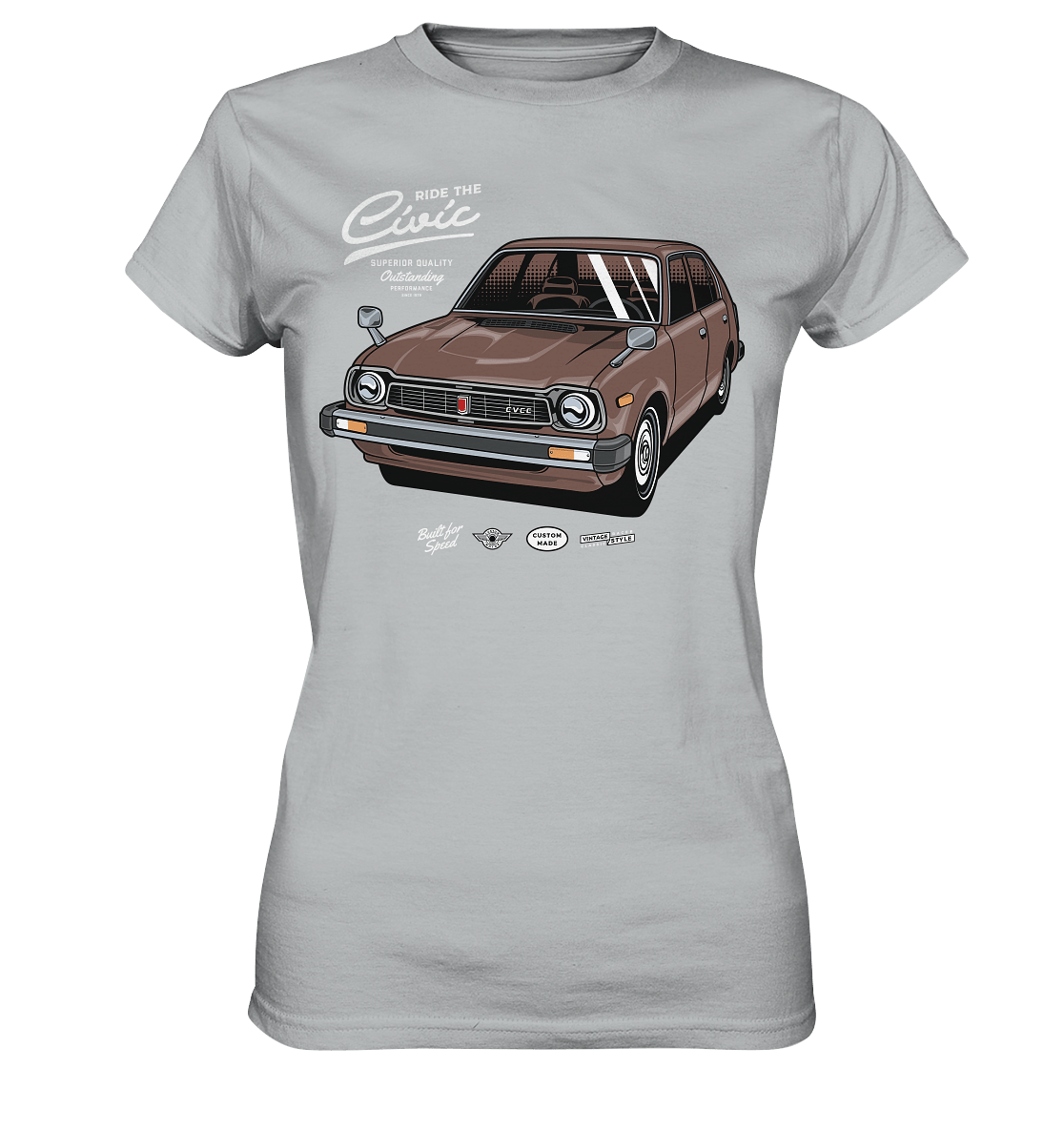 Honda Civic 1972 - Ladies Premium Shirt - MotoMerch.de