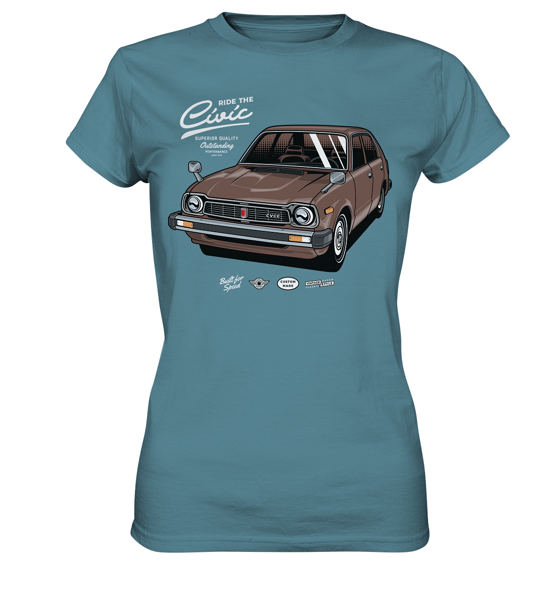 Honda Civic 1972 - Ladies Premium Shirt - MotoMerch.de