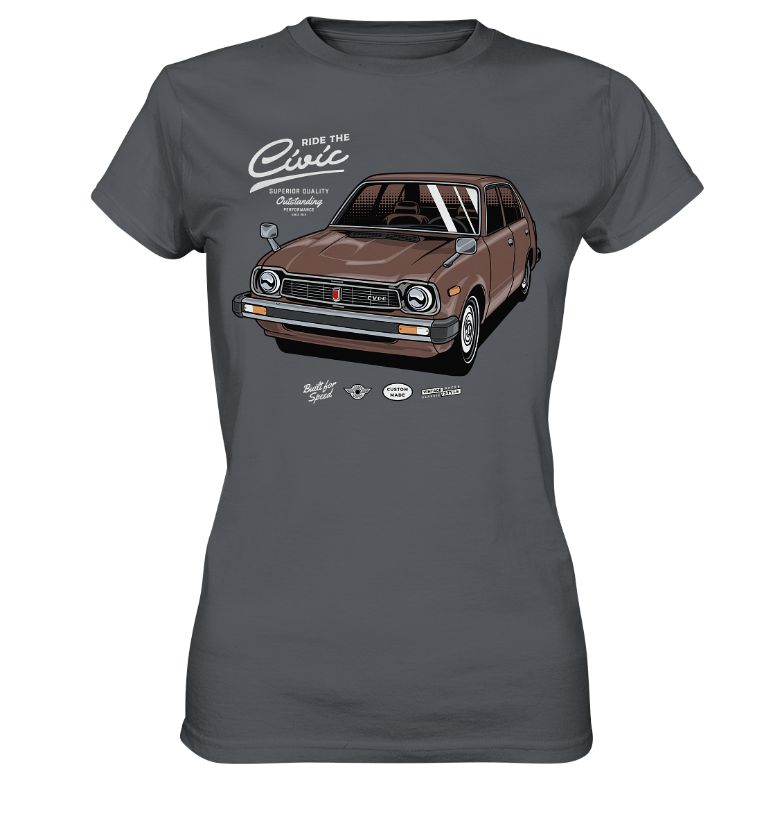 Honda Civic 1972 - Ladies Premium Shirt - MotoMerch.de