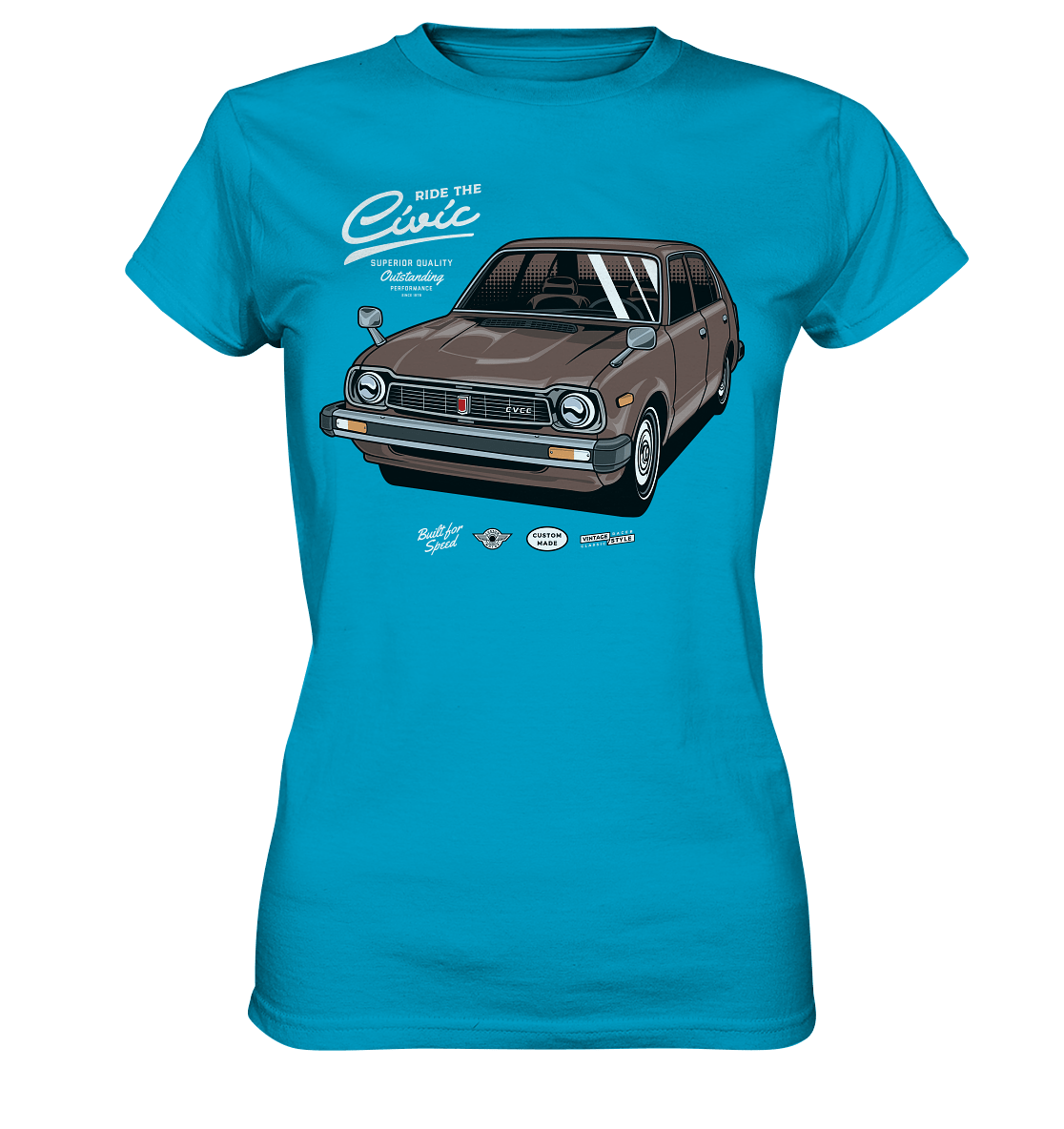 Honda Civic 1972 - Ladies Premium Shirt - MotoMerch.de