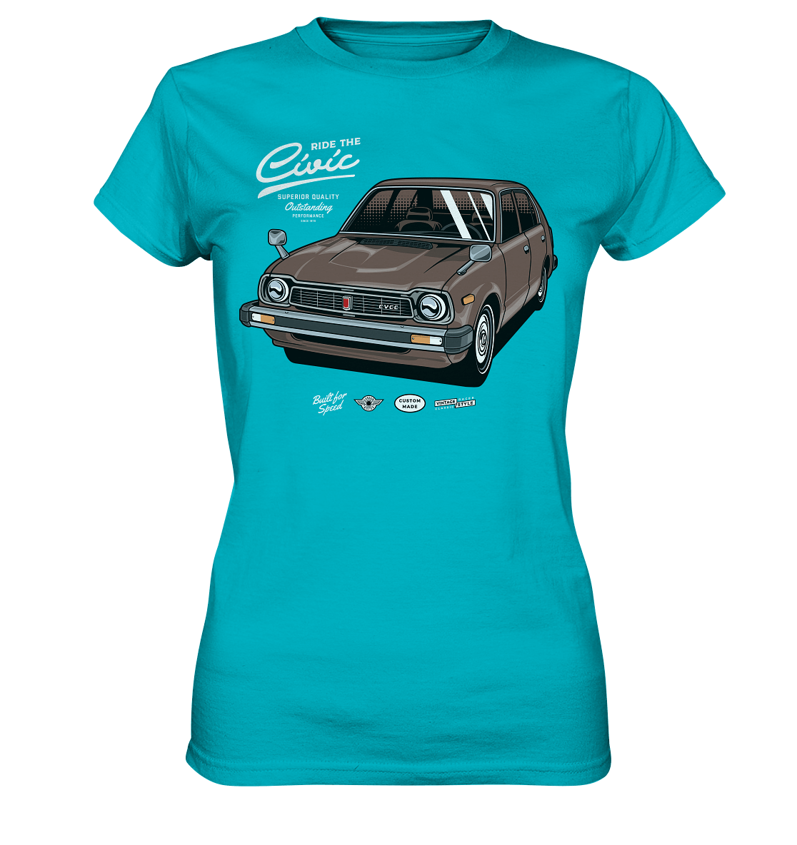 Honda Civic 1972 - Ladies Premium Shirt - MotoMerch.de