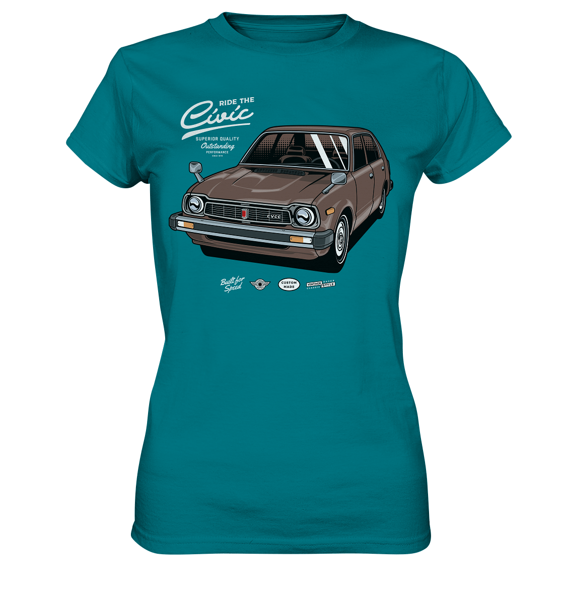 Honda Civic 1972 - Ladies Premium Shirt - MotoMerch.de