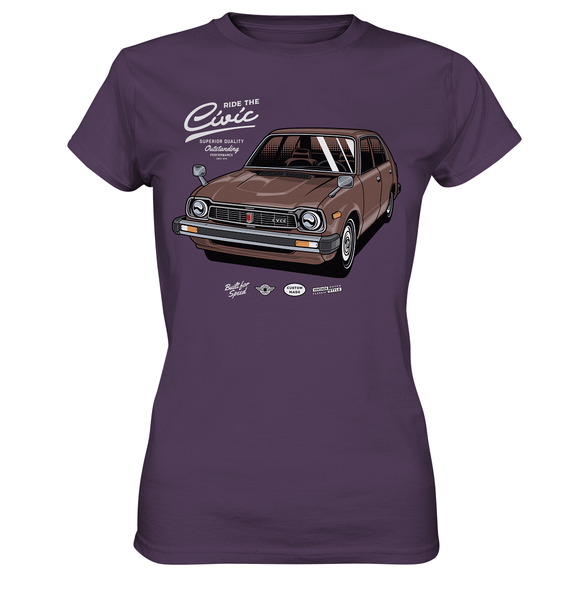 Honda Civic 1972 - Ladies Premium Shirt - MotoMerch.de