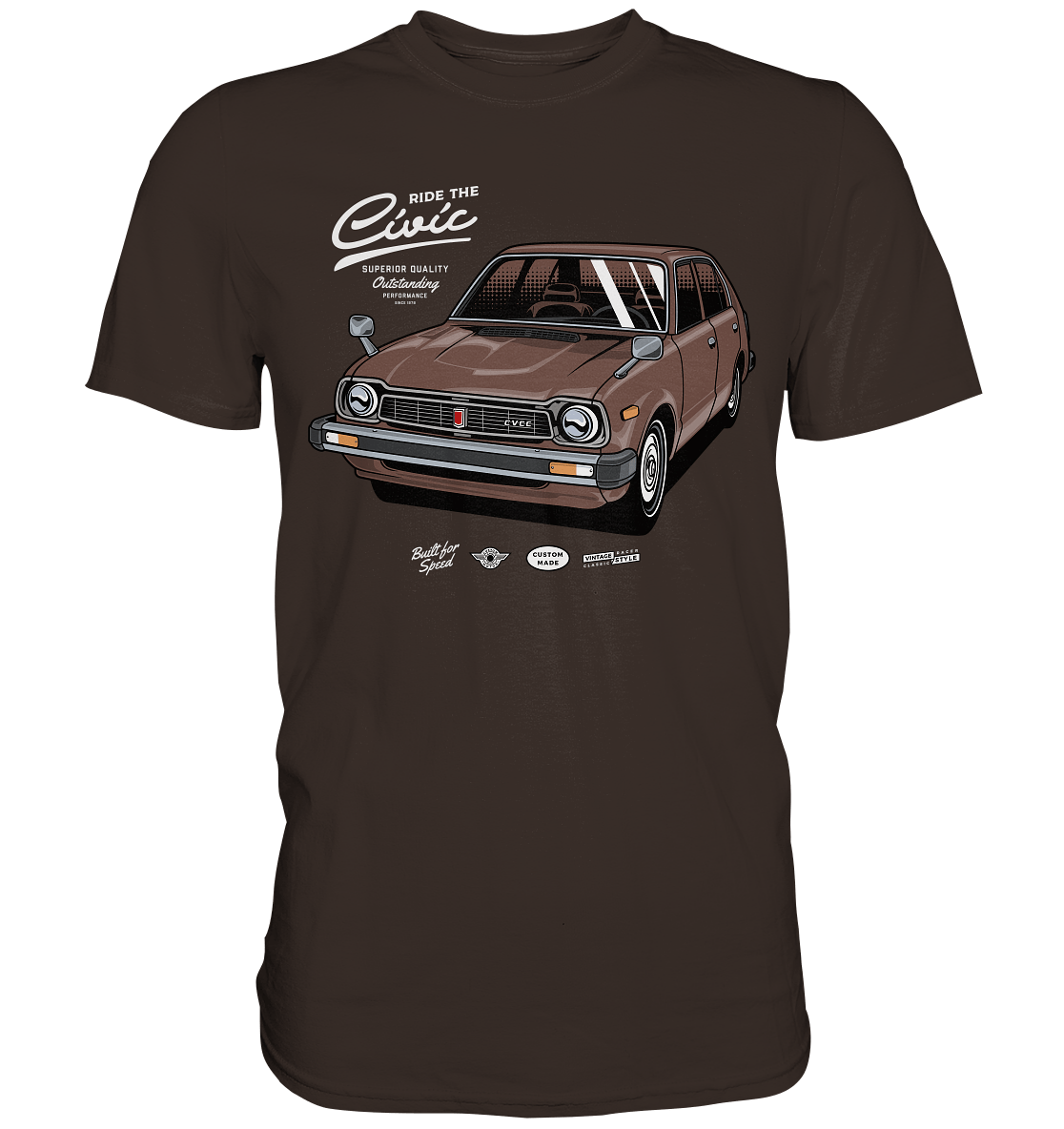 Honda Civic 1972 - Premium Shirt - MotoMerch.de