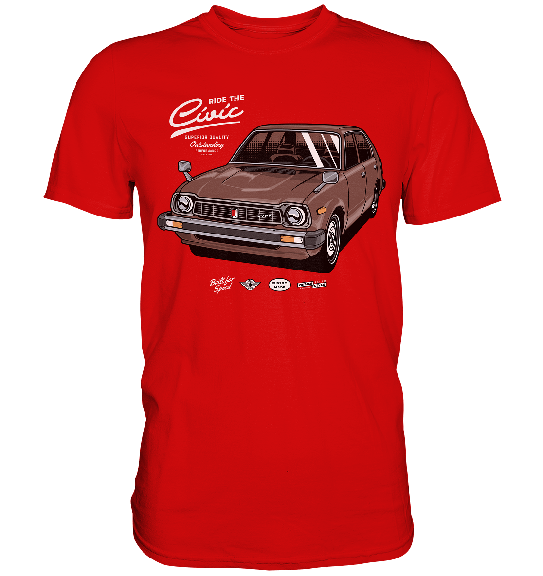 Honda Civic 1972 - Premium Shirt - MotoMerch.de