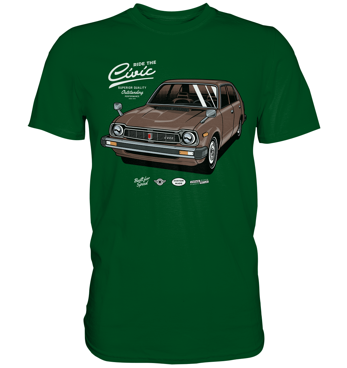 Honda Civic 1972 - Premium Shirt - MotoMerch.de