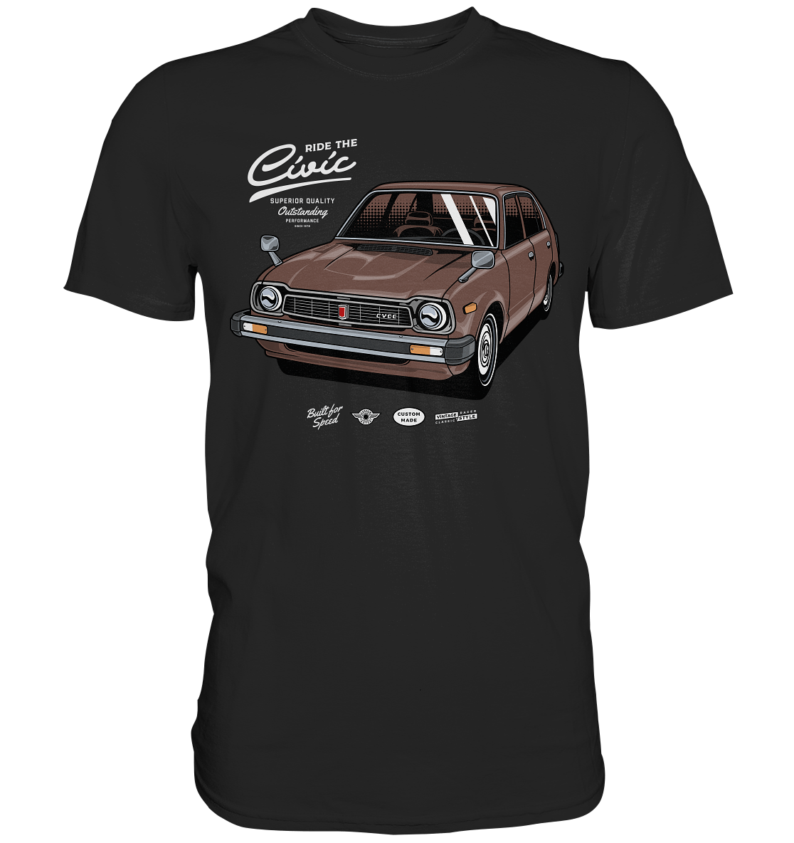 Honda Civic 1972 - Premium Shirt - MotoMerch.de
