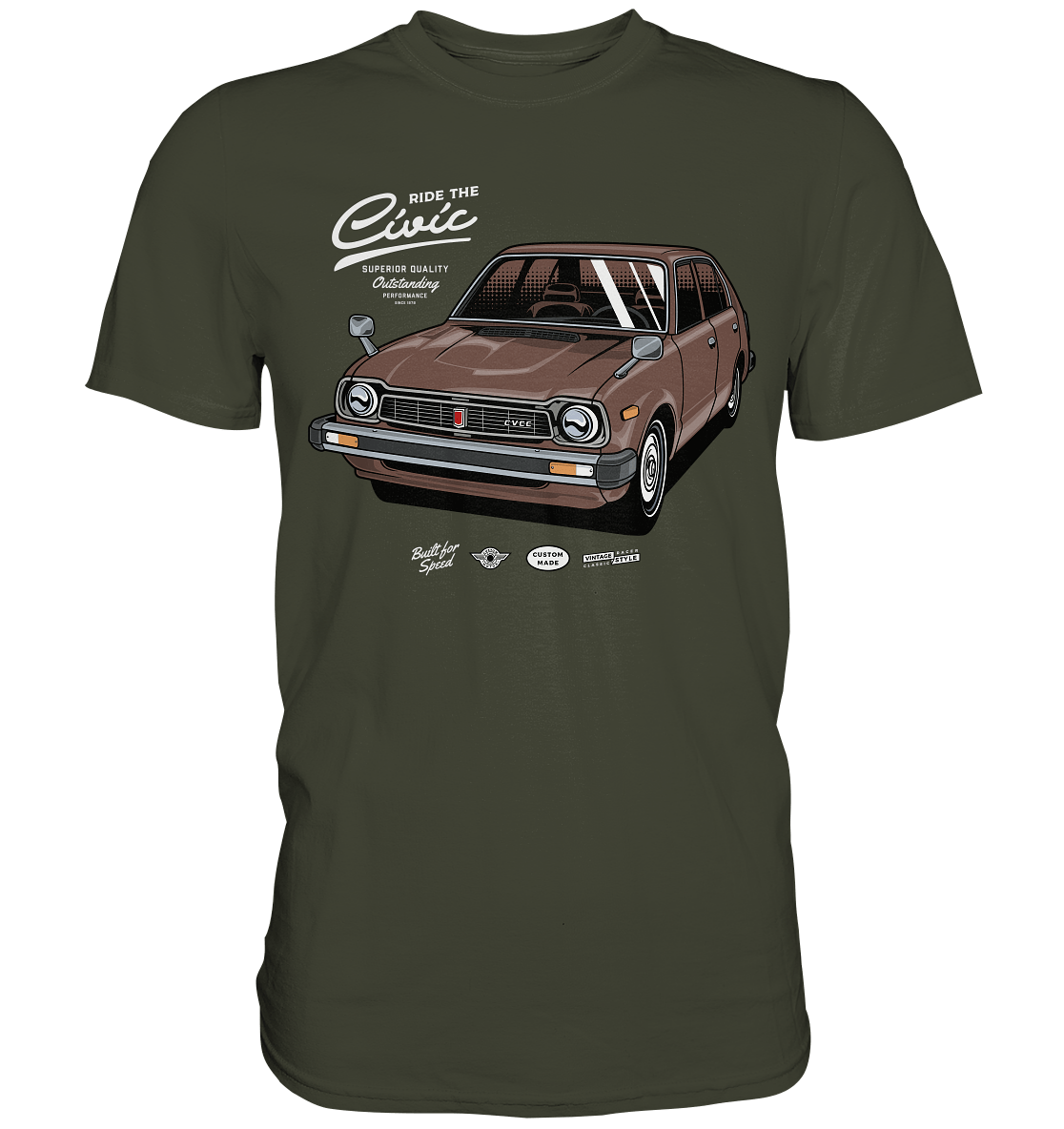 Honda Civic 1972 - Premium Shirt - MotoMerch.de