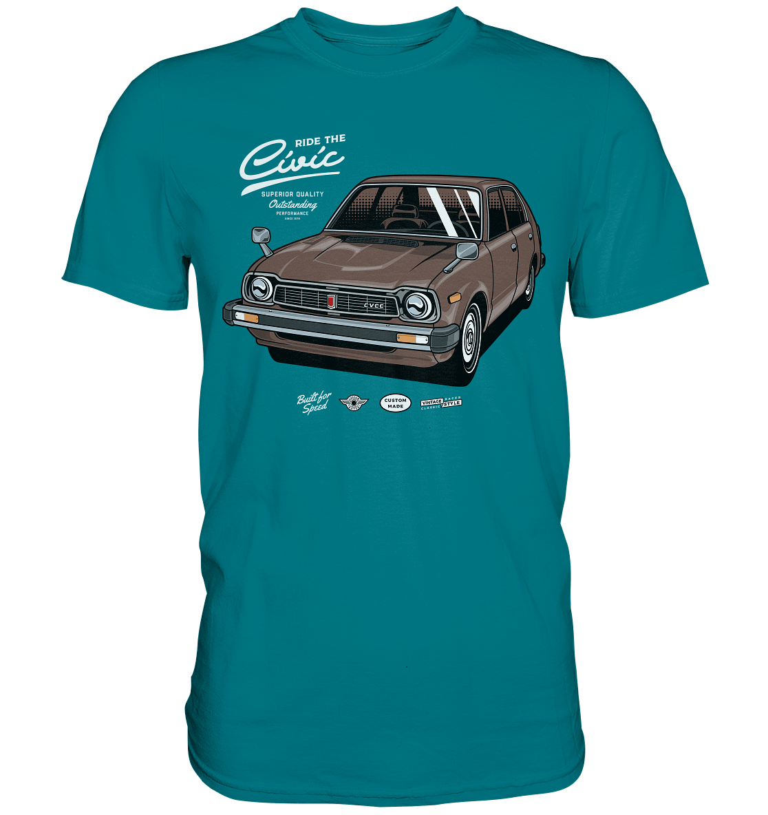Honda Civic 1972 - Premium Shirt - MotoMerch.de