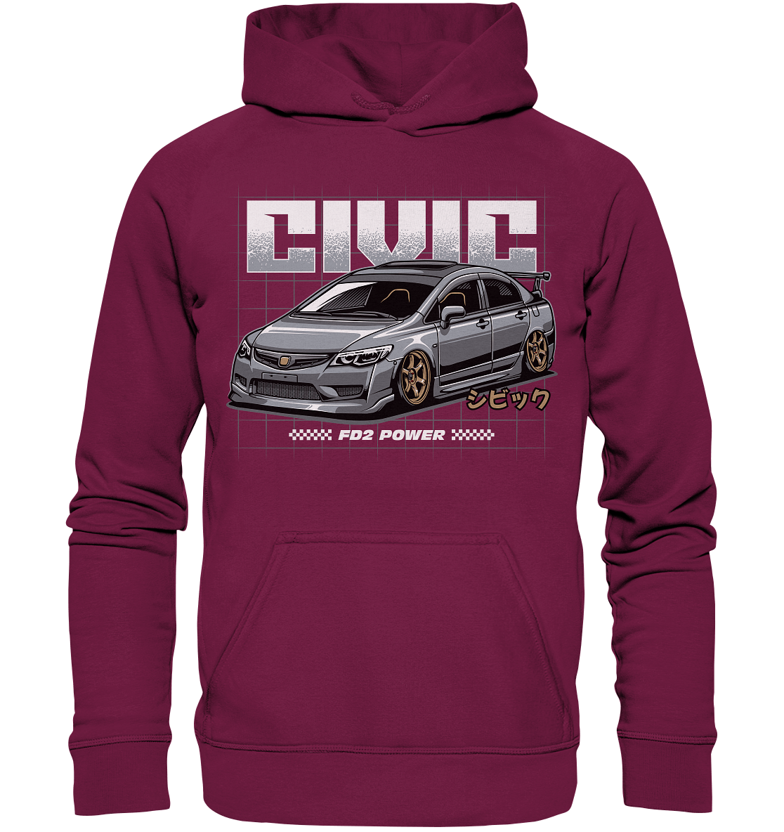 Honda Civic FD - Basic Unisex Hoodie - MotoMerch.de