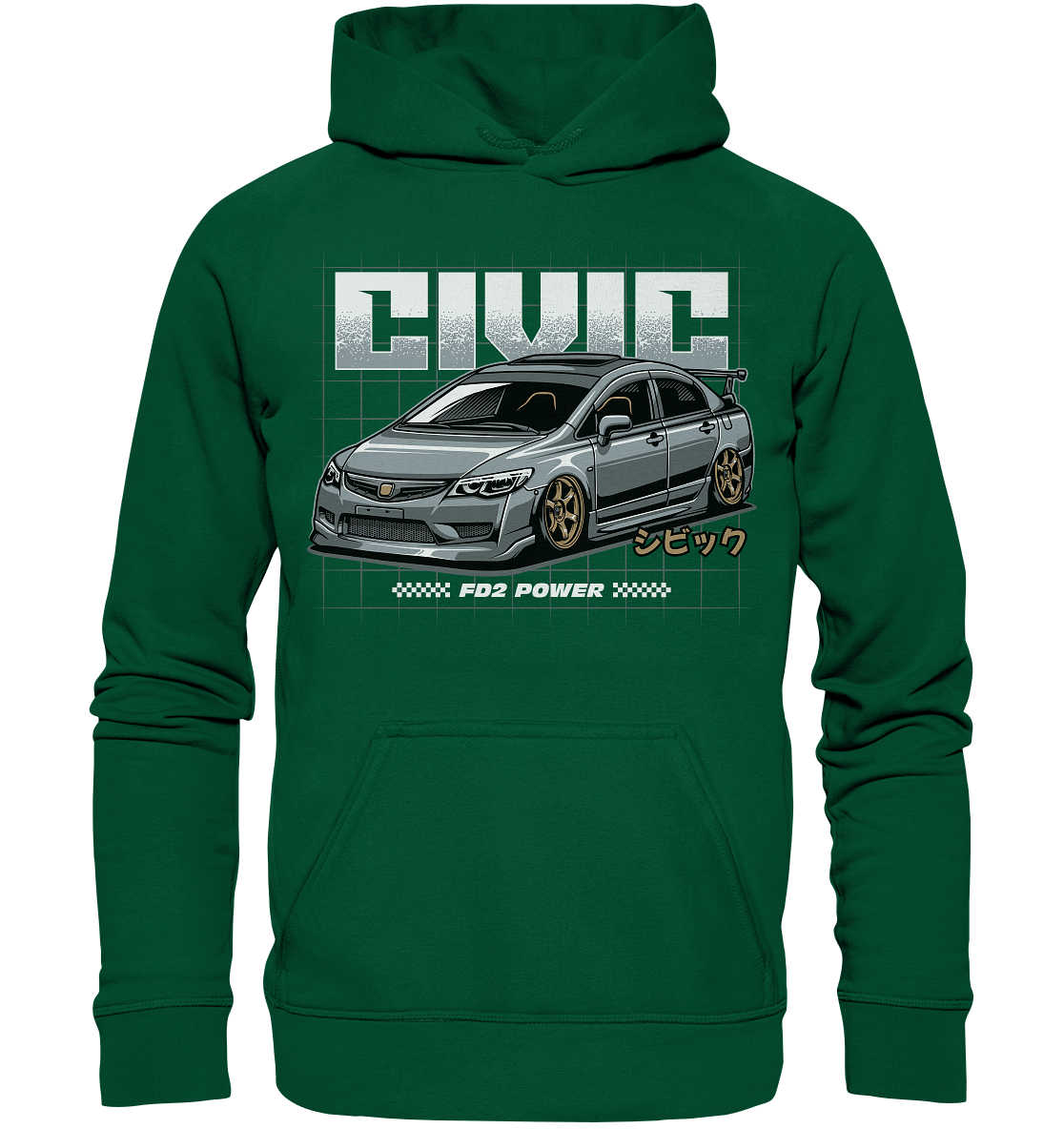 Honda Civic FD - Basic Unisex Hoodie - MotoMerch.de