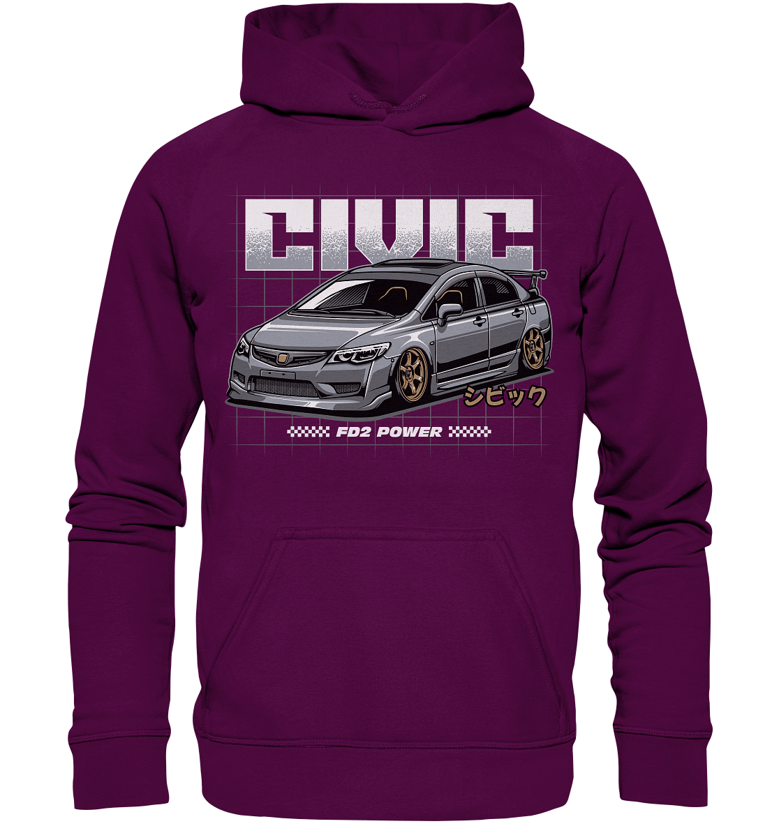 Honda Civic FD - Basic Unisex Hoodie - MotoMerch.de