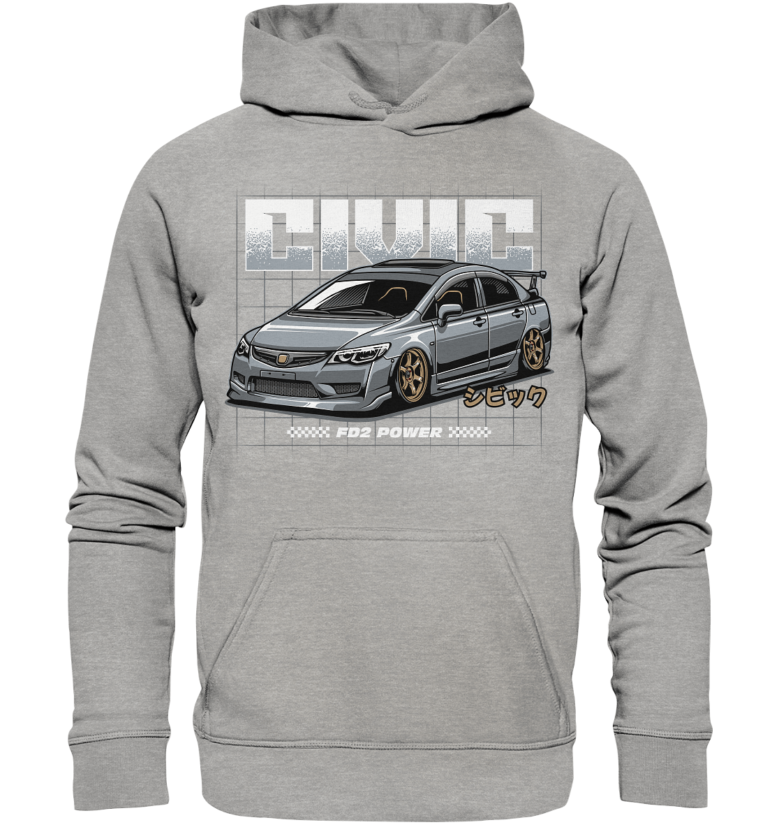 Honda Civic FD - Basic Unisex Hoodie - MotoMerch.de