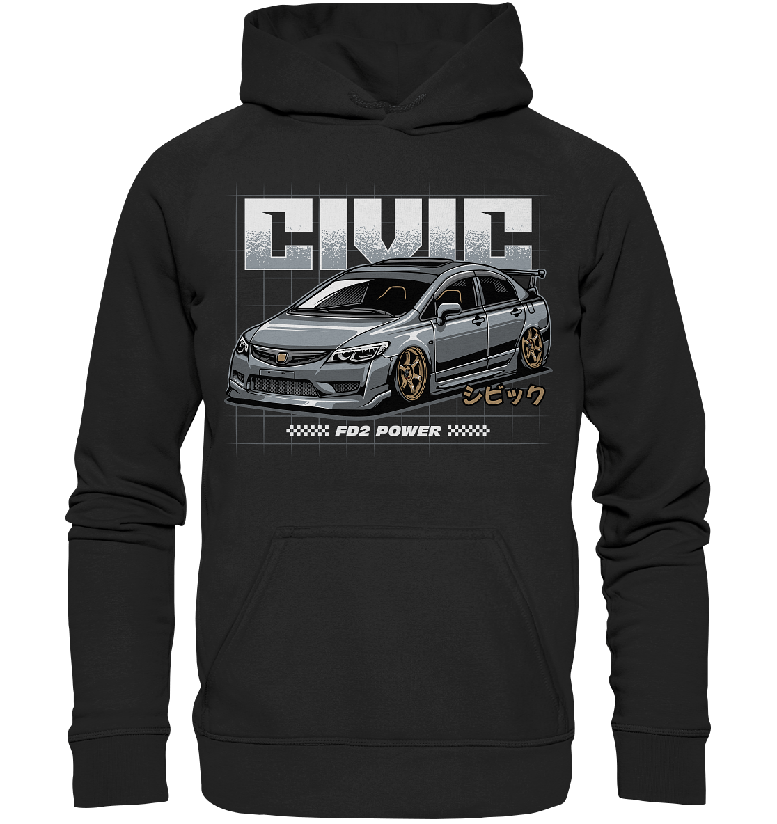Honda Civic FD - Basic Unisex Hoodie - MotoMerch.de