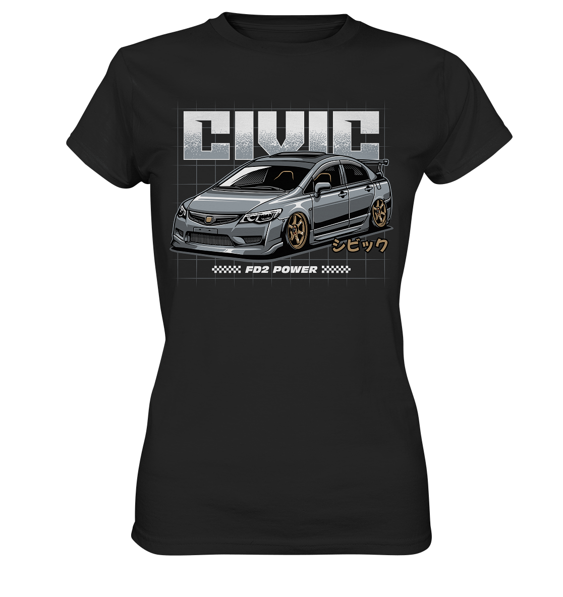 Honda Civic FD - Ladies Premium Shirt - MotoMerch.de