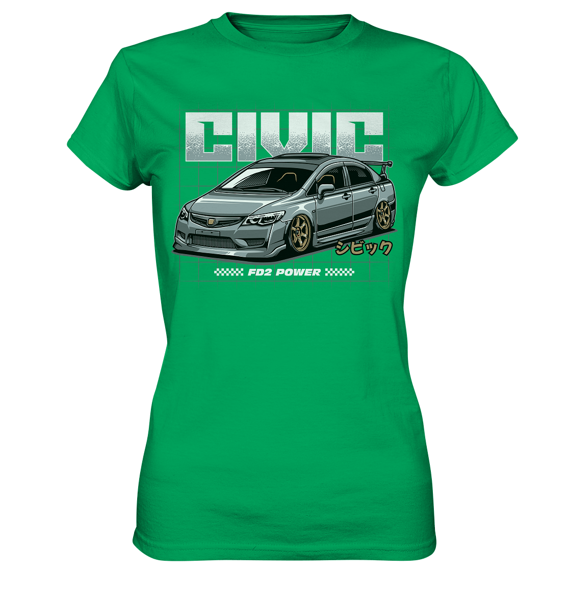 Honda Civic FD - Ladies Premium Shirt - MotoMerch.de