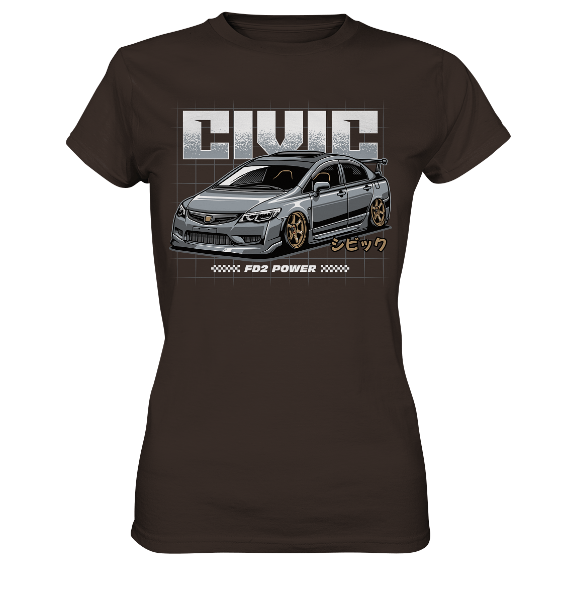 Honda Civic FD - Ladies Premium Shirt - MotoMerch.de