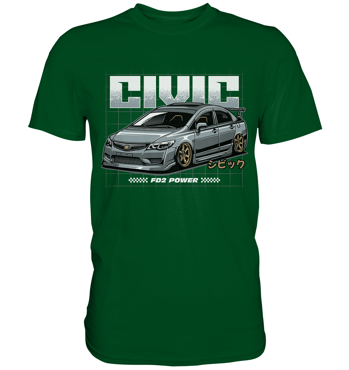 Honda Civic FD - Premium Shirt - MotoMerch.de