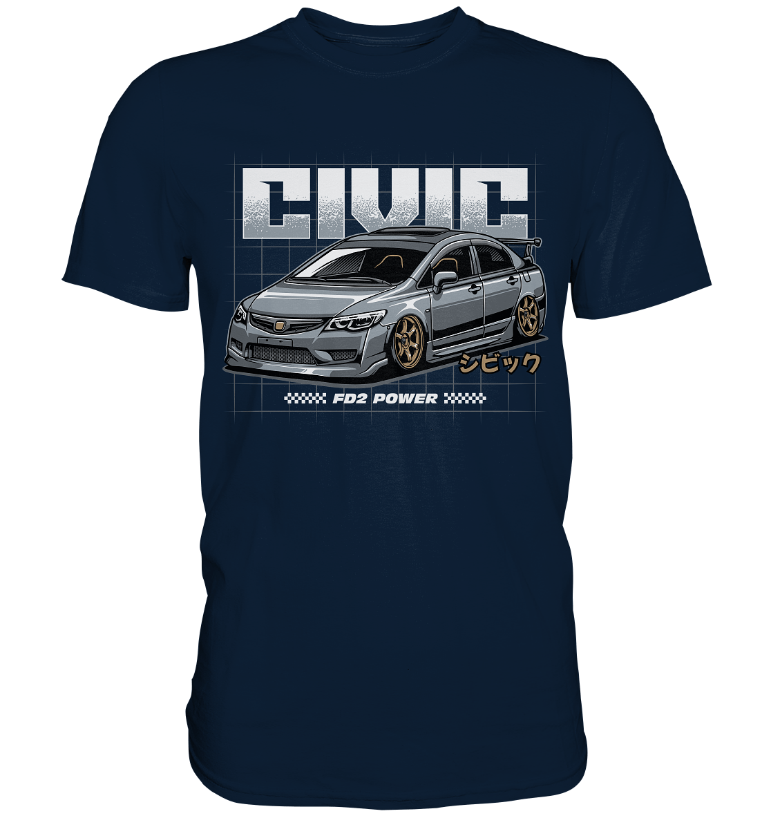 Honda Civic FD - Premium Shirt - MotoMerch.de