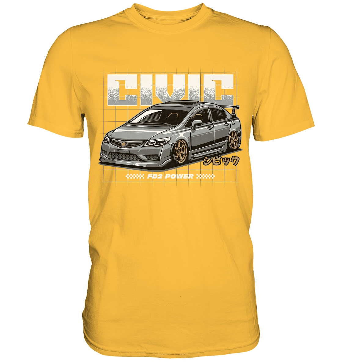 Honda Civic FD - Premium Shirt - MotoMerch.de