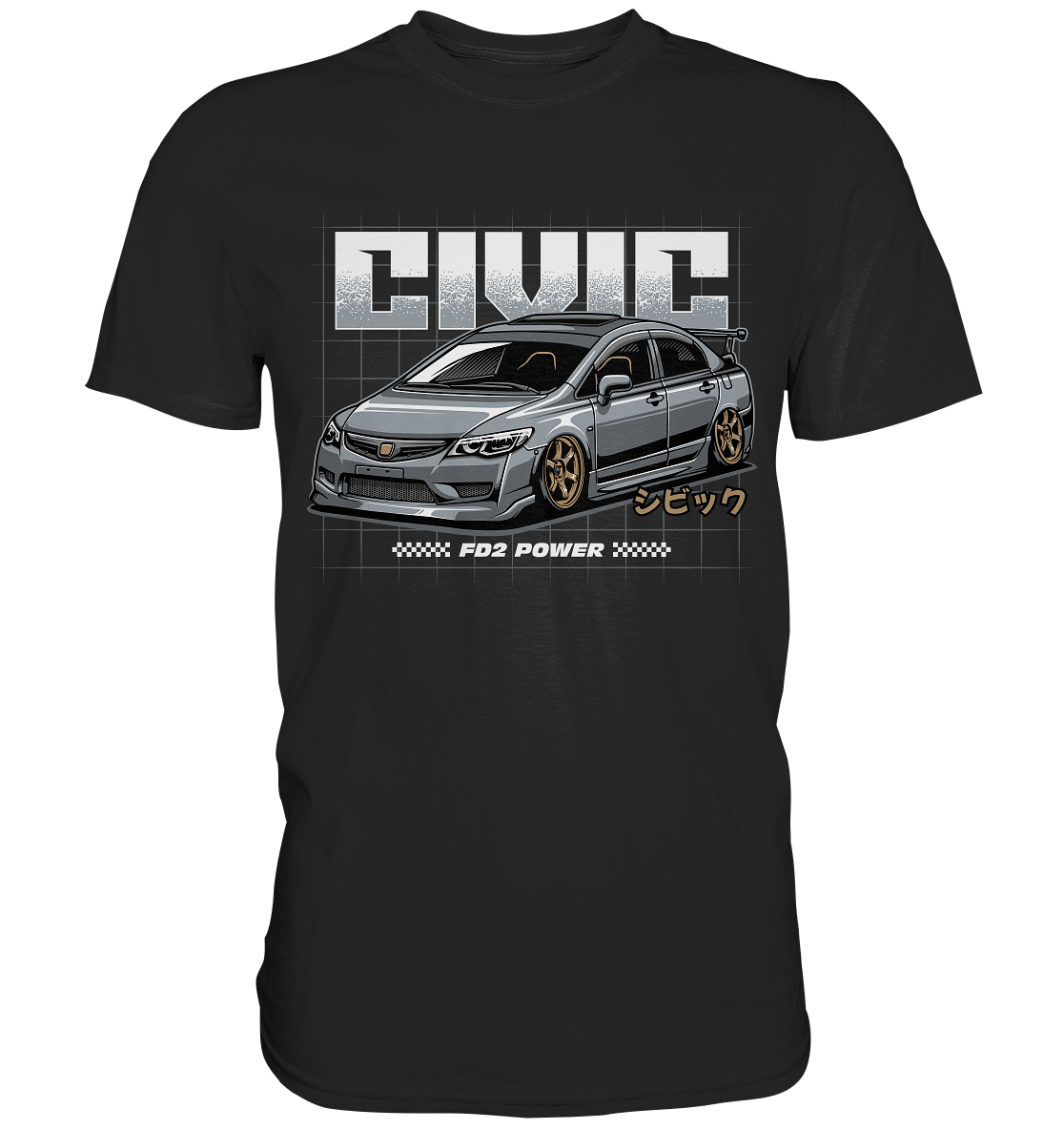 Honda Civic FD - Premium Shirt - MotoMerch.de