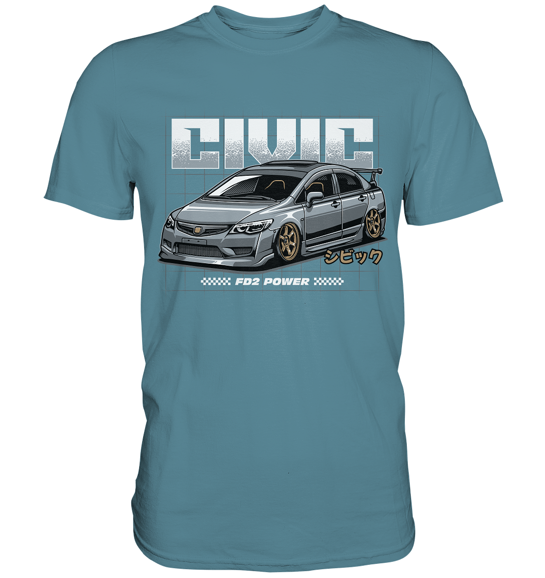 Honda Civic FD - Premium Shirt - MotoMerch.de