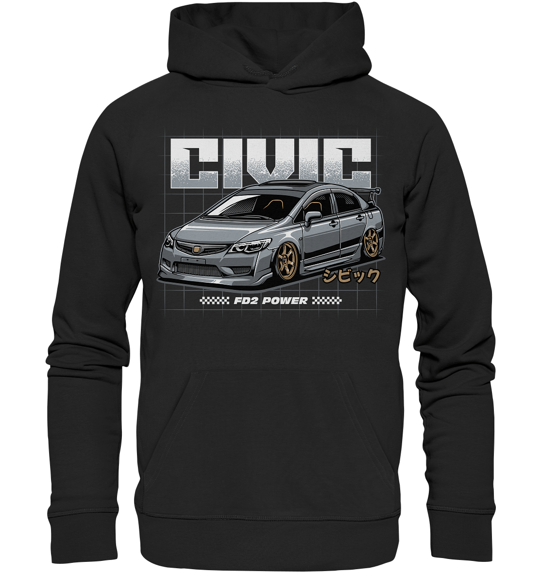 Honda Civic FD - Premium Unisex Hoodie - MotoMerch.de