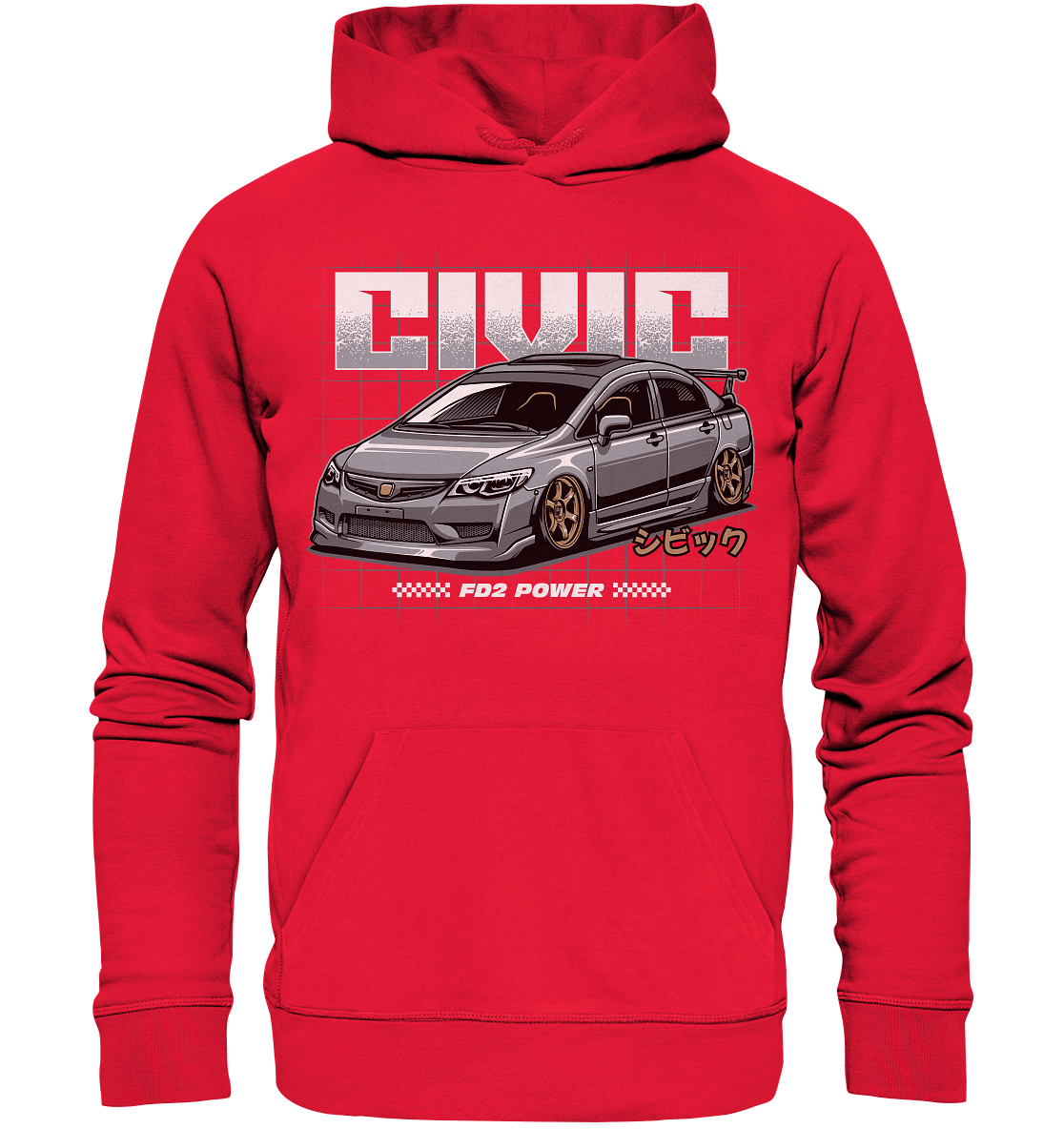 Honda Civic FD - Premium Unisex Hoodie - MotoMerch.de