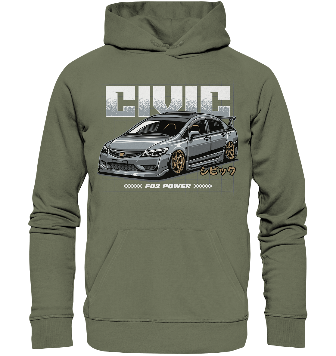 Honda Civic FD - Premium Unisex Hoodie - MotoMerch.de