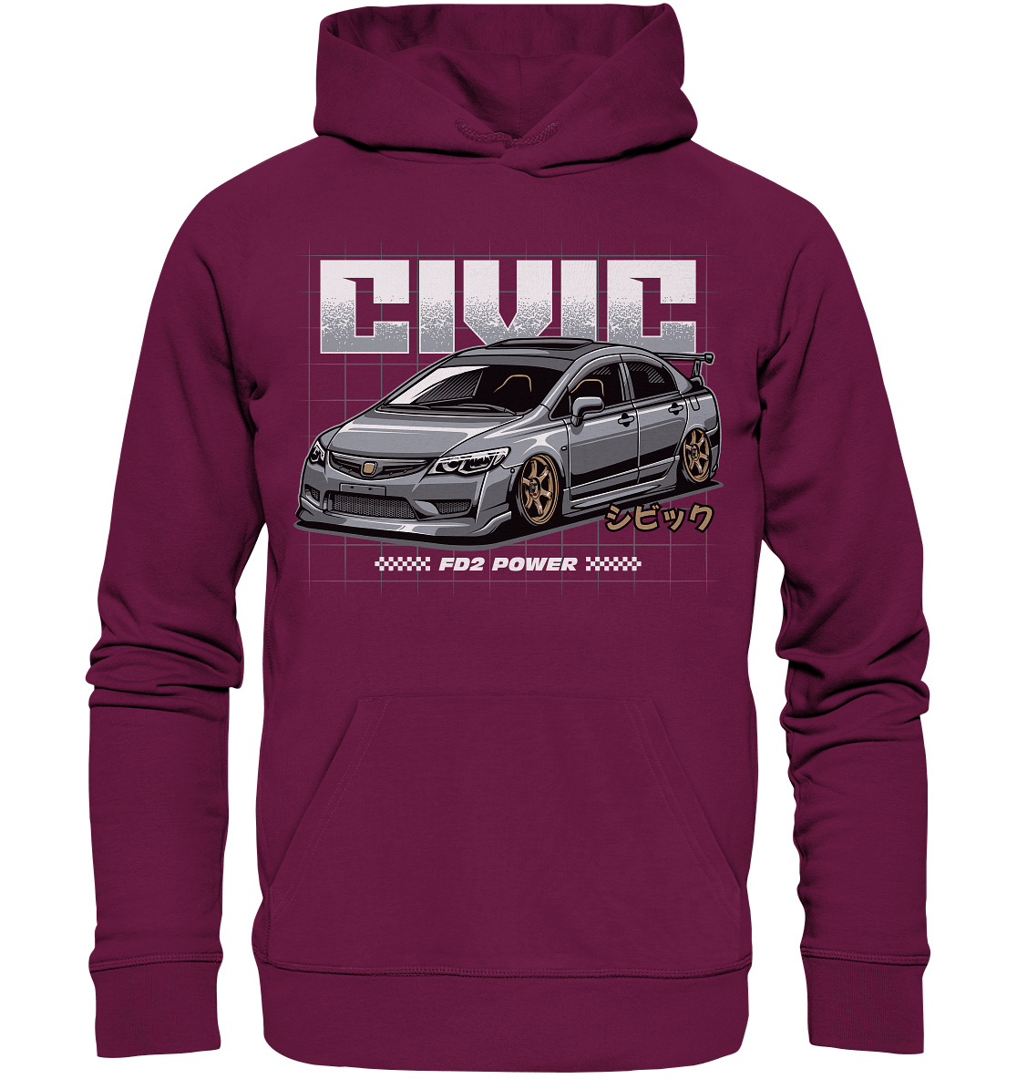 Honda Civic FD - Premium Unisex Hoodie - MotoMerch.de
