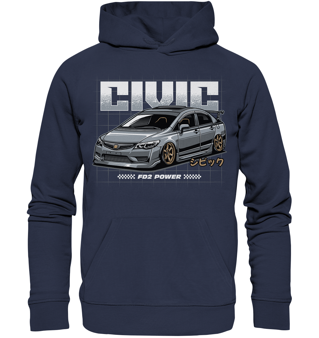 Honda Civic FD - Premium Unisex Hoodie - MotoMerch.de