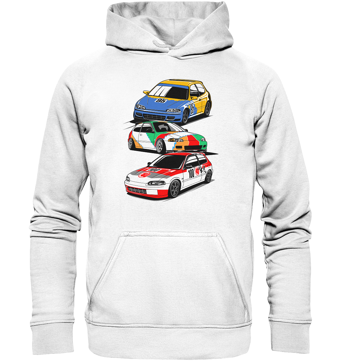 Honda Civic Hatch Gang - Basic Unisex Hoodie - MotoMerch.de