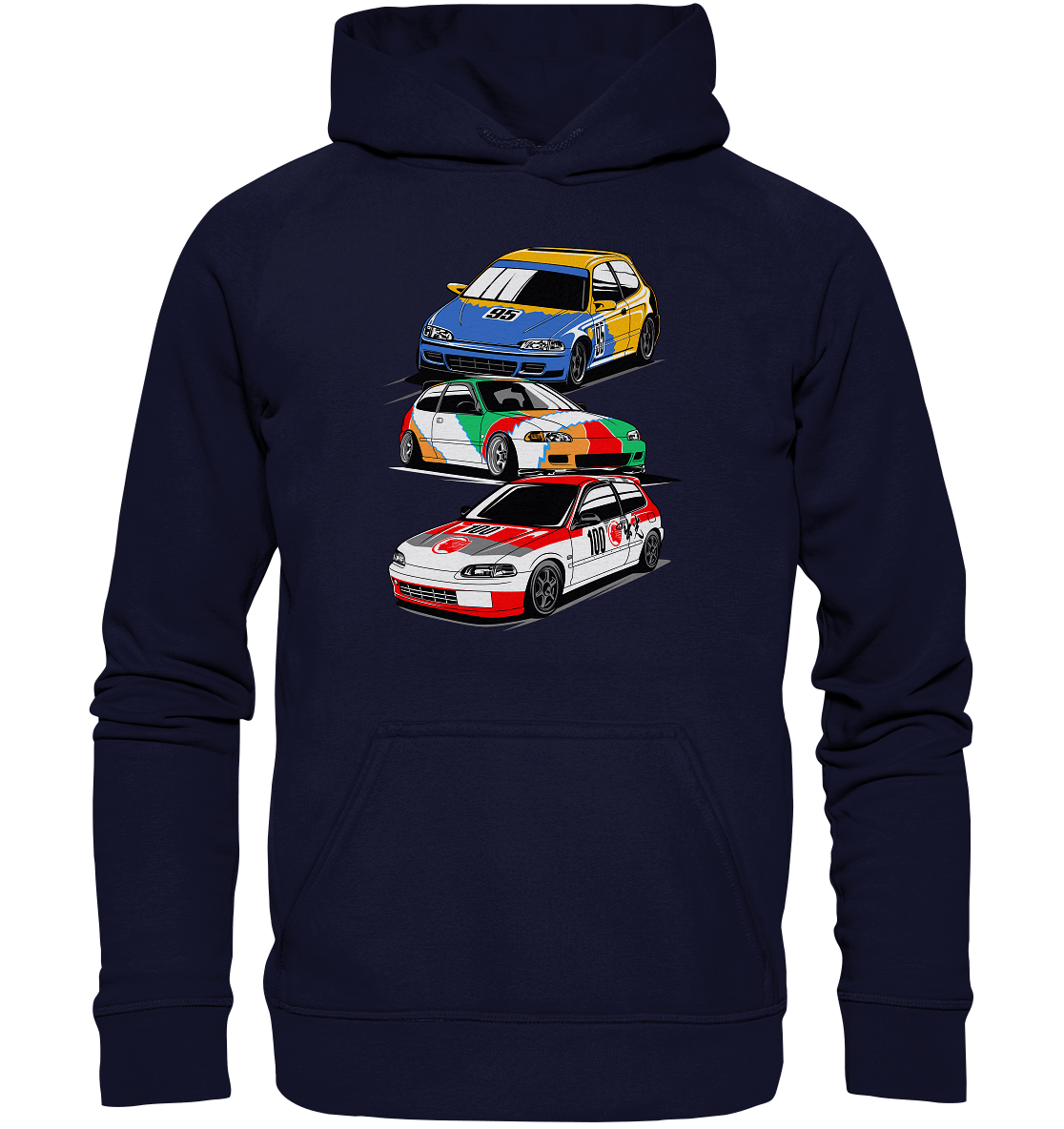 Honda Civic Hatch Gang - Basic Unisex Hoodie - MotoMerch.de