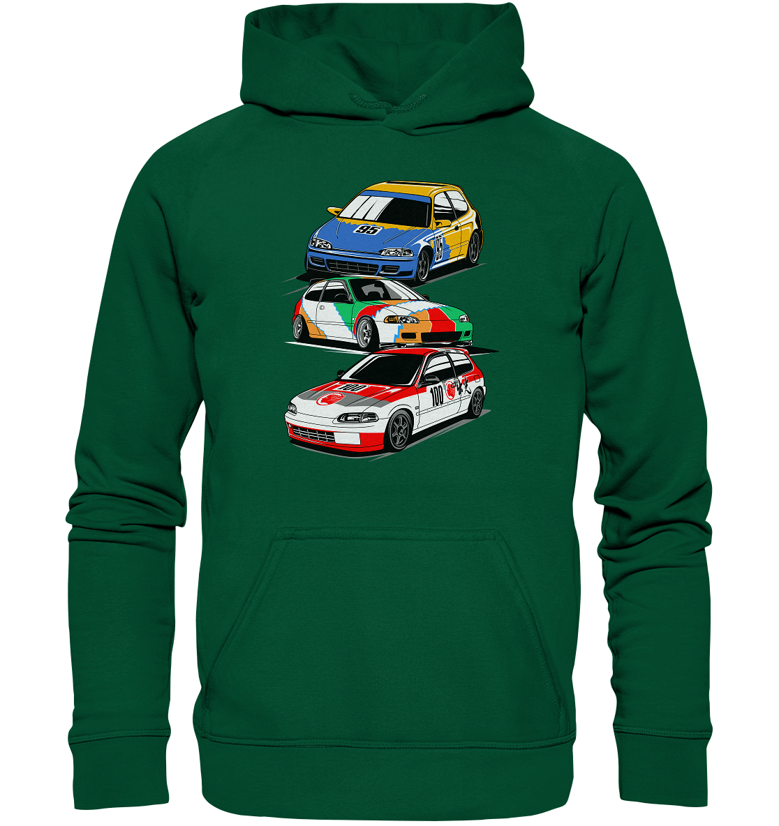 Honda Civic Hatch Gang - Basic Unisex Hoodie - MotoMerch.de