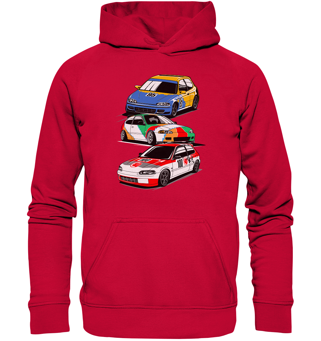 Honda Civic Hatch Gang - Basic Unisex Hoodie - MotoMerch.de