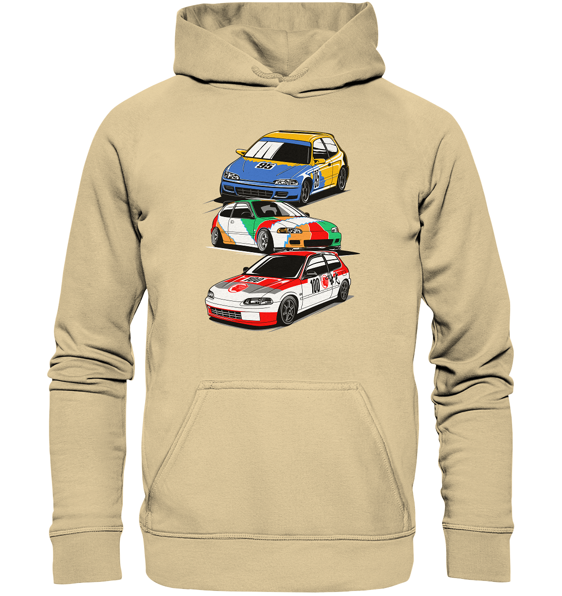 Honda Civic Hatch Gang - Basic Unisex Hoodie - MotoMerch.de