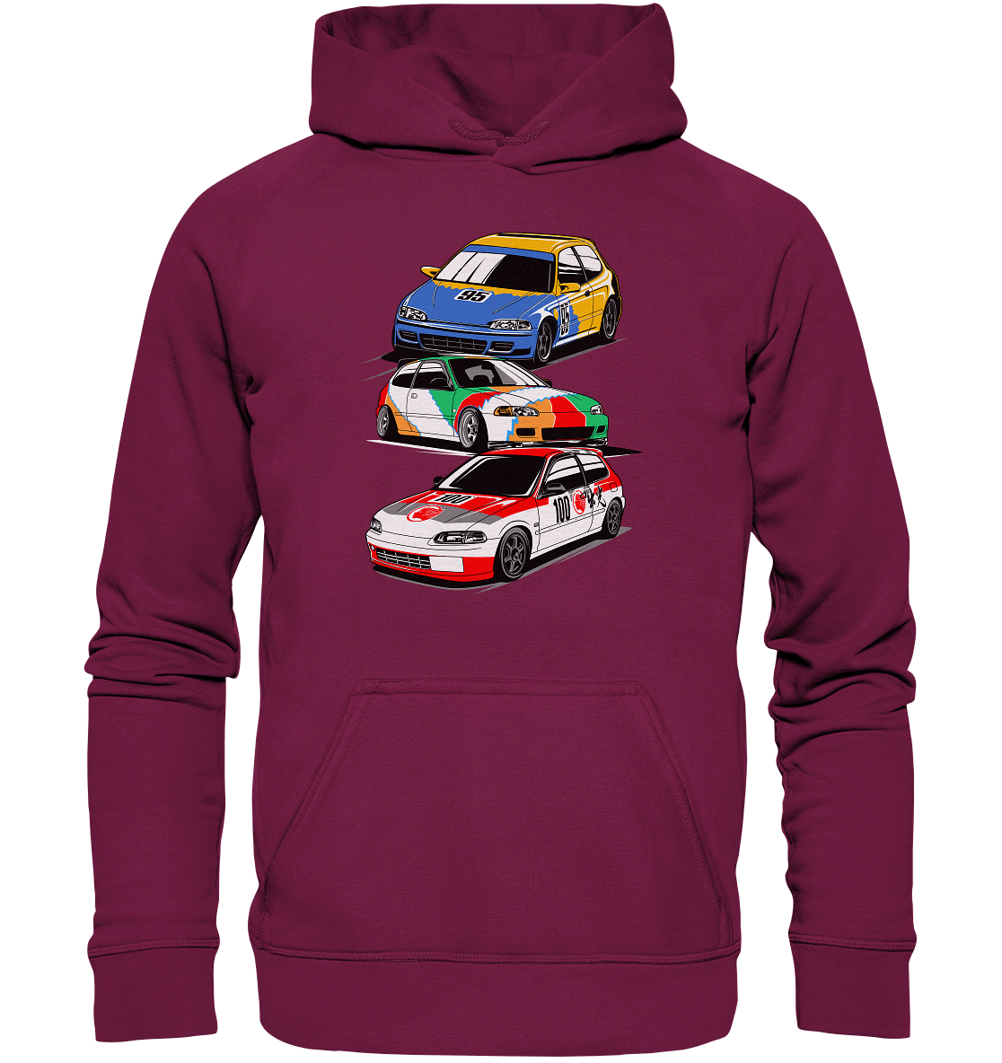 Honda Civic Hatch Gang - Basic Unisex Hoodie - MotoMerch.de