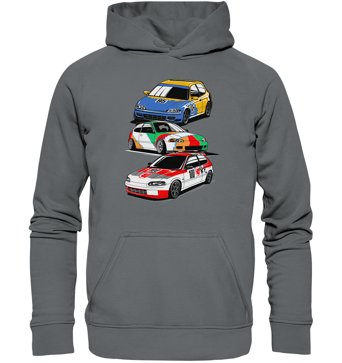 Honda Civic Hatch Gang - Basic Unisex Hoodie - MotoMerch.de