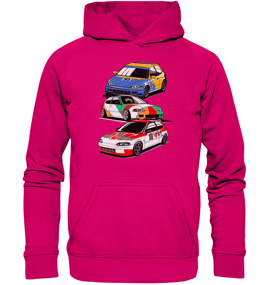 Honda Civic Hatch Gang - Basic Unisex Hoodie - MotoMerch.de