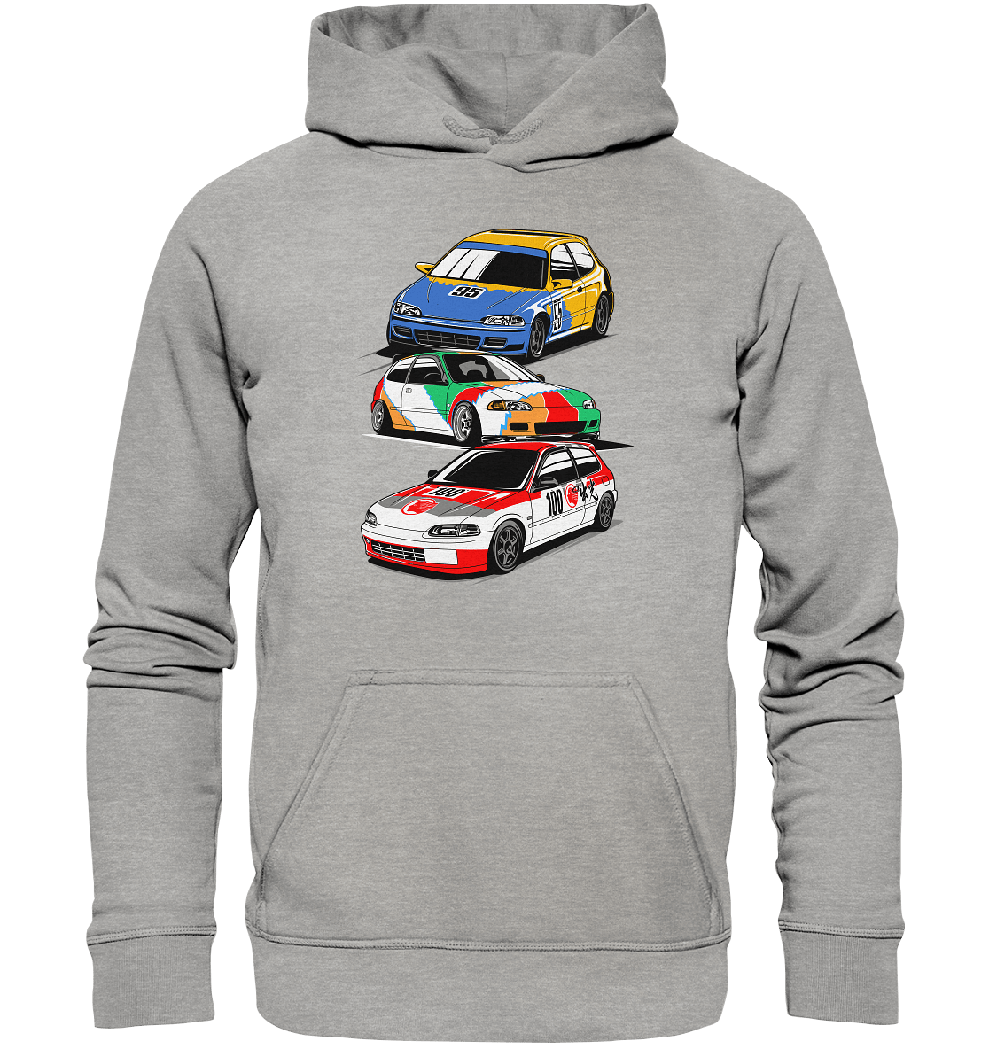Honda Civic Hatch Gang - Basic Unisex Hoodie - MotoMerch.de