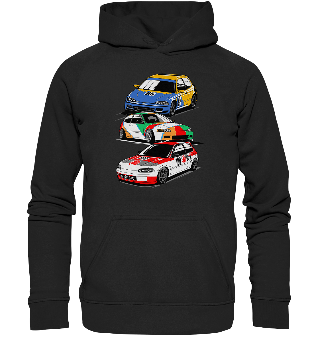 Honda Civic Hatch Gang - Basic Unisex Hoodie - MotoMerch.de
