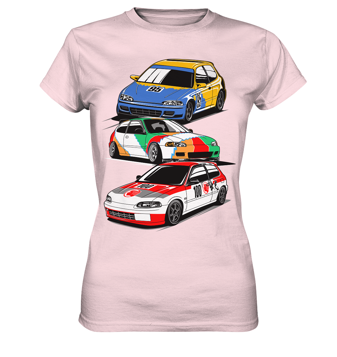 Honda Civic Hatch Gang - Ladies Premium Shirt - MotoMerch.de