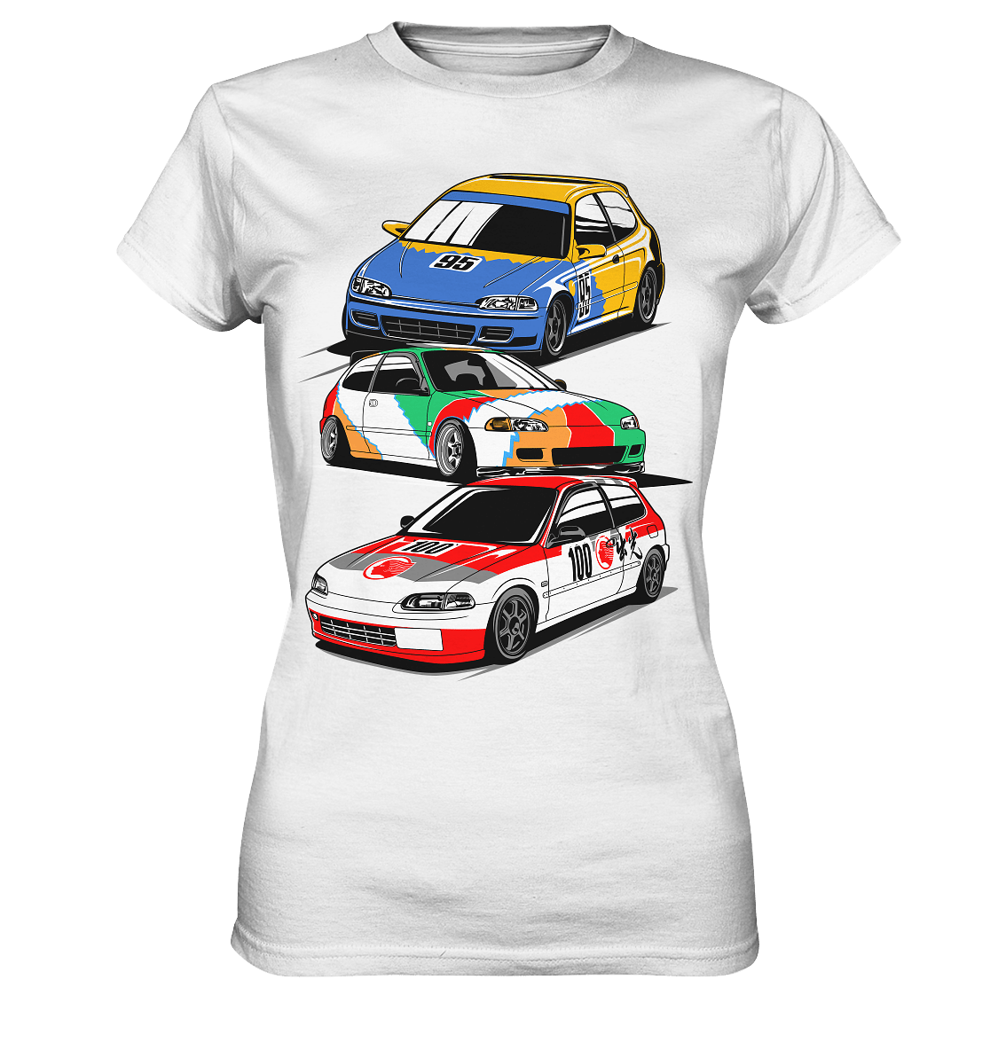 Honda Civic Hatch Gang - Ladies Premium Shirt - MotoMerch.de