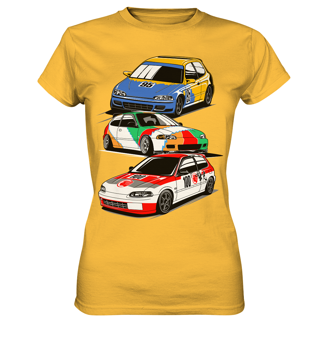 Honda Civic Hatch Gang - Ladies Premium Shirt - MotoMerch.de