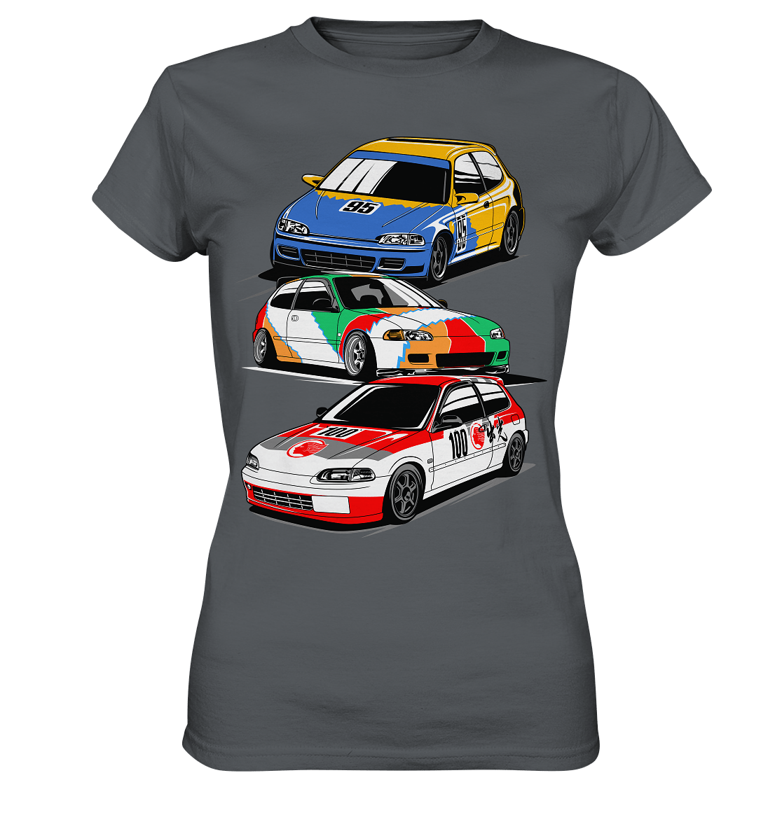 Honda Civic Hatch Gang - Ladies Premium Shirt - MotoMerch.de