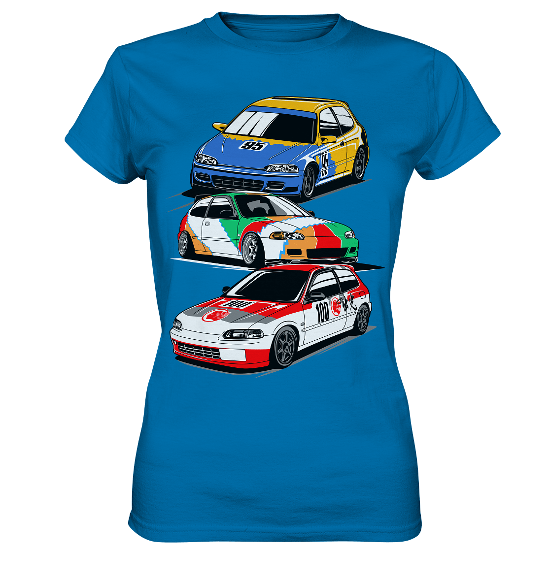 Honda Civic Hatch Gang - Ladies Premium Shirt - MotoMerch.de