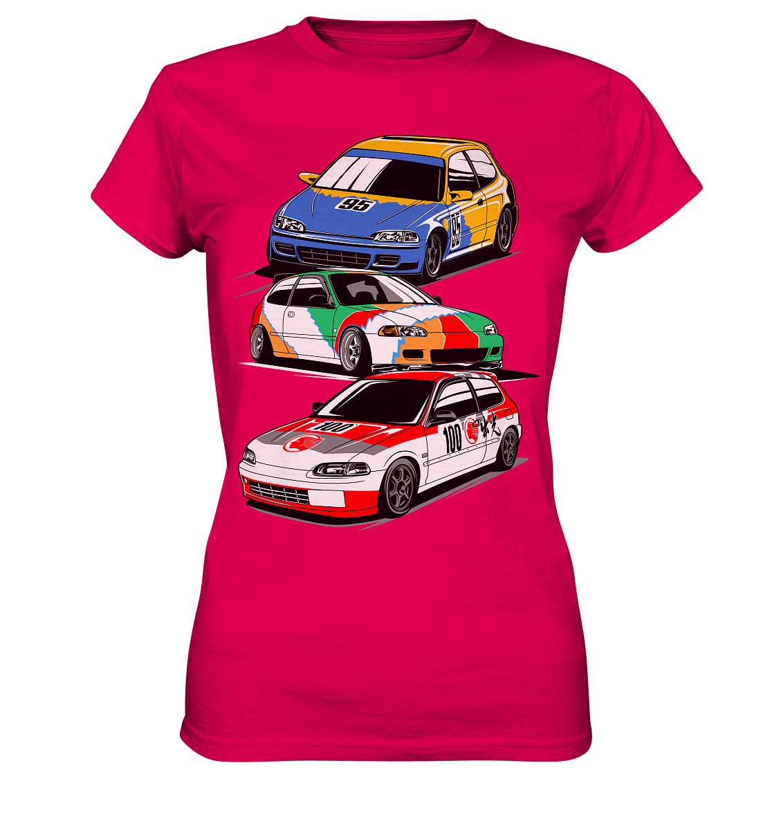 Honda Civic Hatch Gang - Ladies Premium Shirt - MotoMerch.de