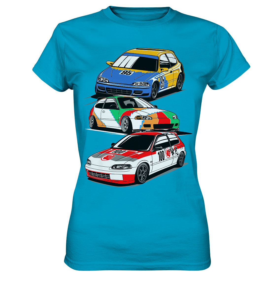 Honda Civic Hatch Gang - Ladies Premium Shirt - MotoMerch.de