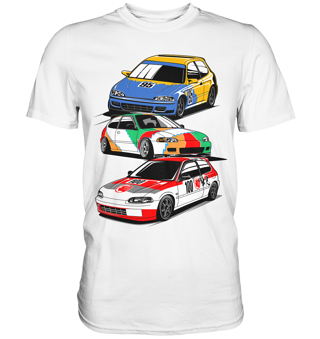 Honda Civic Hatch Gang - Premium Shirt - MotoMerch.de