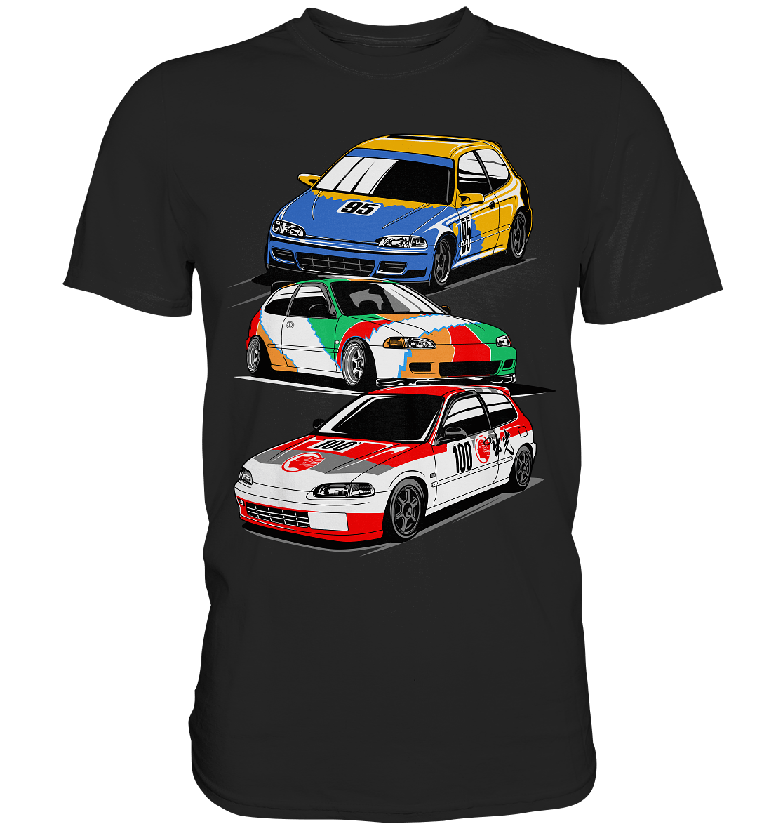 Honda Civic Hatch Gang - Premium Shirt - MotoMerch.de